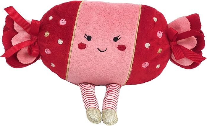 MON AMI Pink & Red Candy Shaped Plush Toy – 9 x 8 inches Soft Holiday Candy Plush | Cute Stuffe... | Amazon (US)