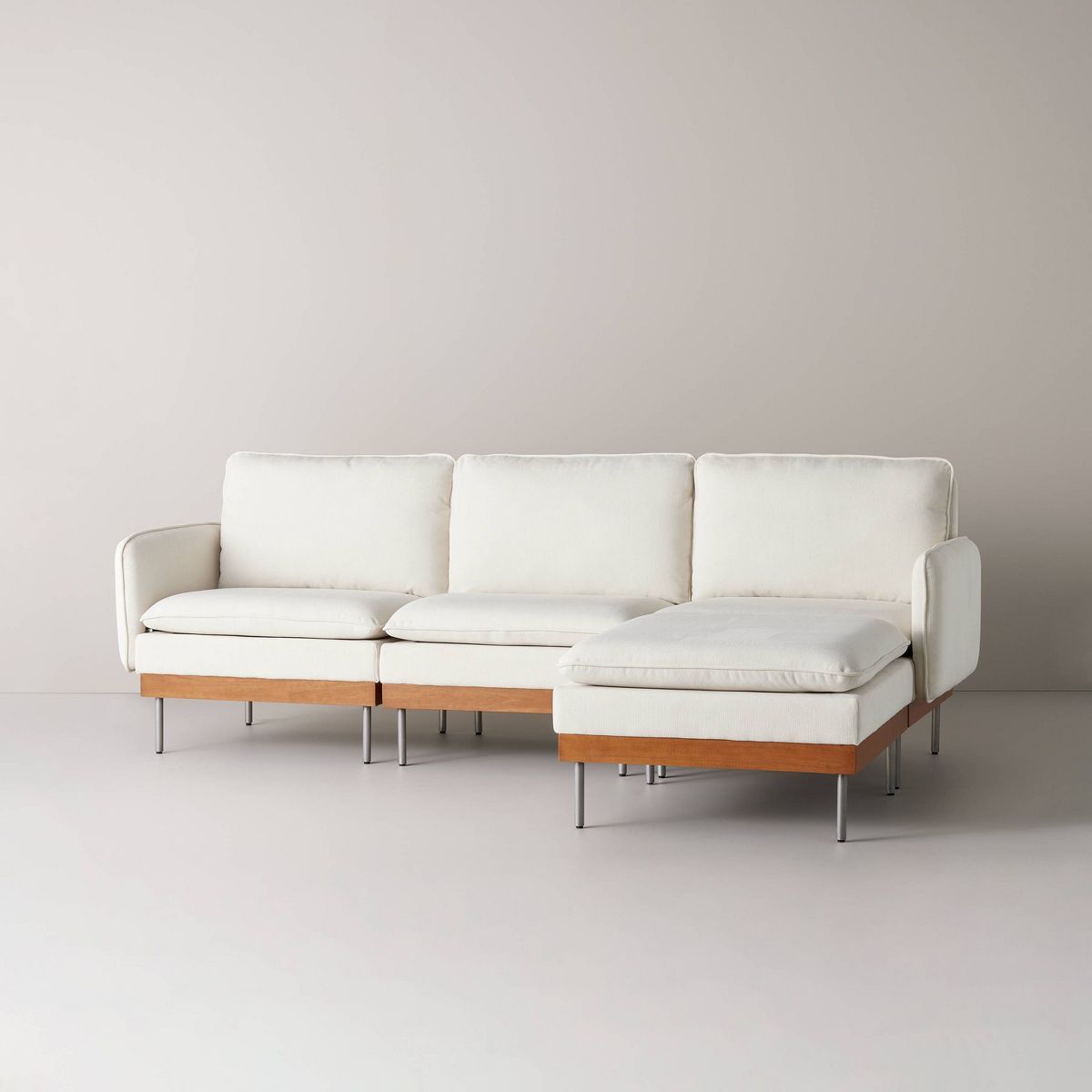 Corduroy Modular Sofa - Cream - Hearth & Hand™ with Magnolia | Target