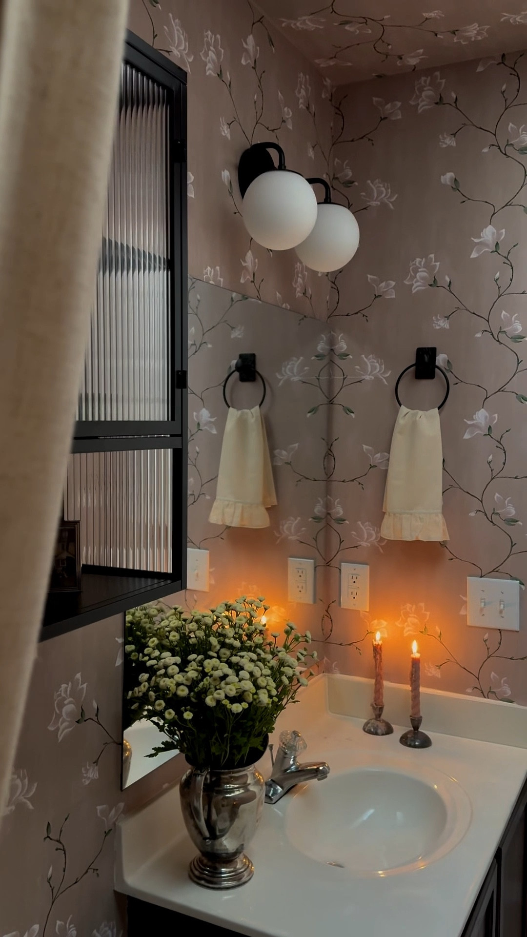 Here are the Bathroom cabinet and sconce I used in my mini bathroom makeover! 

#LTKHome