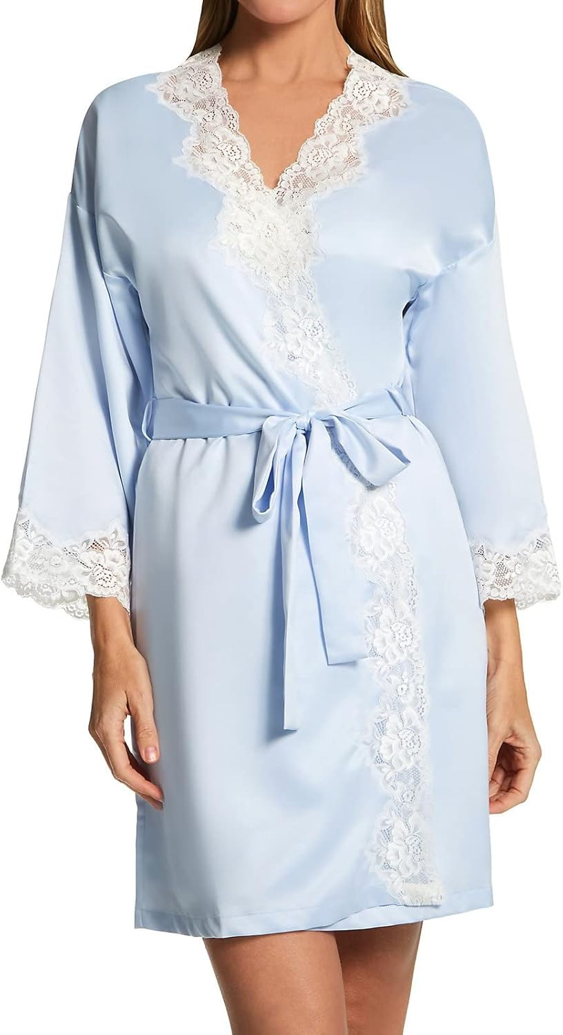 Lauren Ralph Lauren Women's 8141226 Satin Essentials Kimono Robe | Amazon (US)