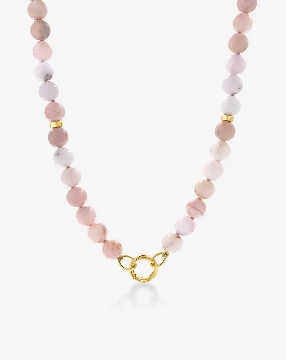 Pink Opal Bead Necklace | Ring Concierge