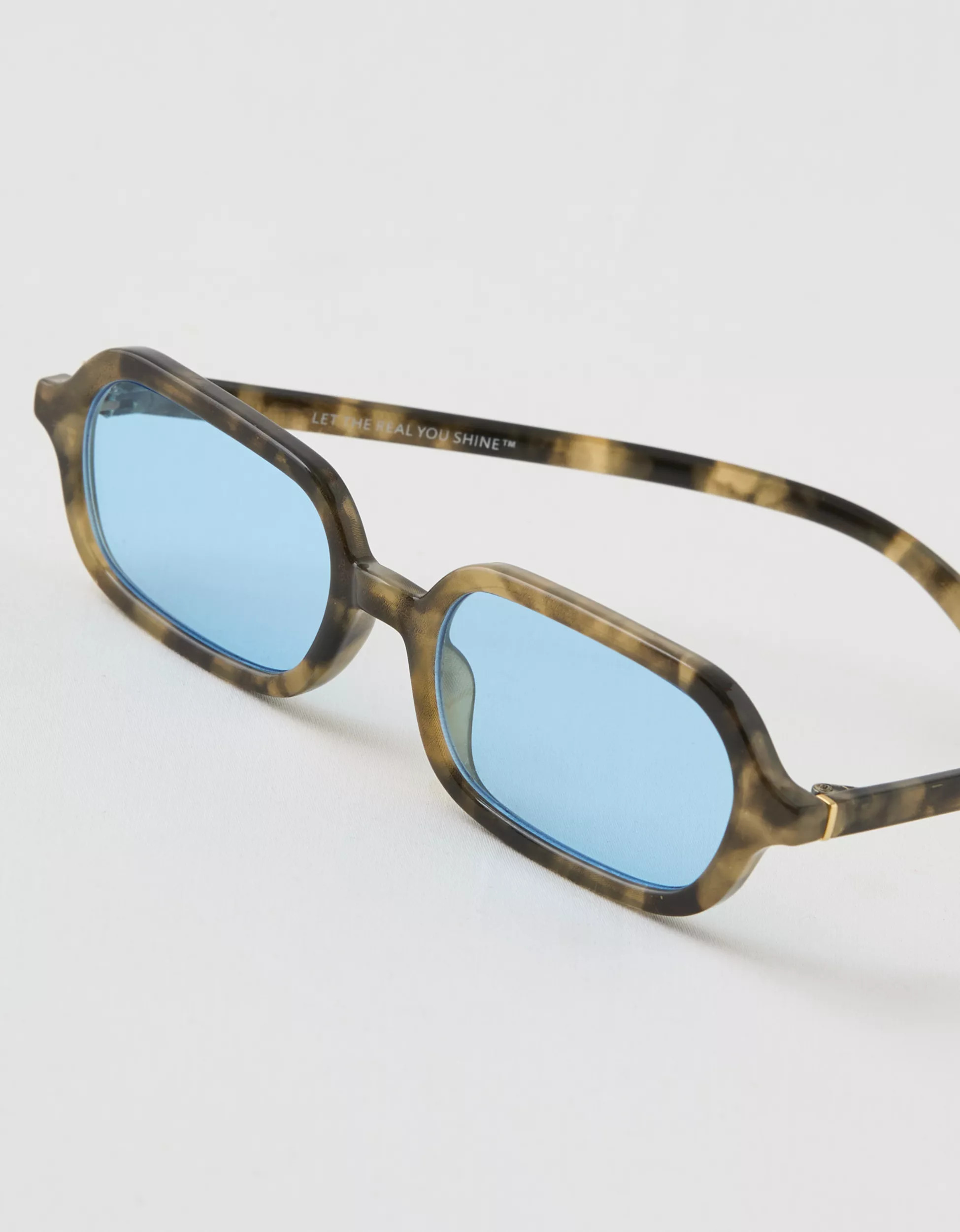 Aerie Slim Rectangle Sunglasses | Aerie