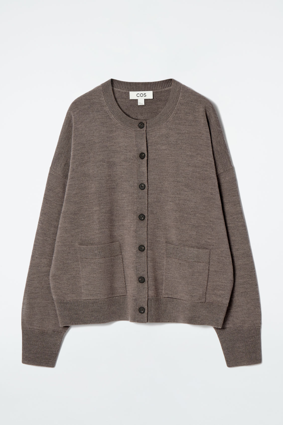 MERINO WOOL CREW-NECK CARDIGAN | COS (US)
