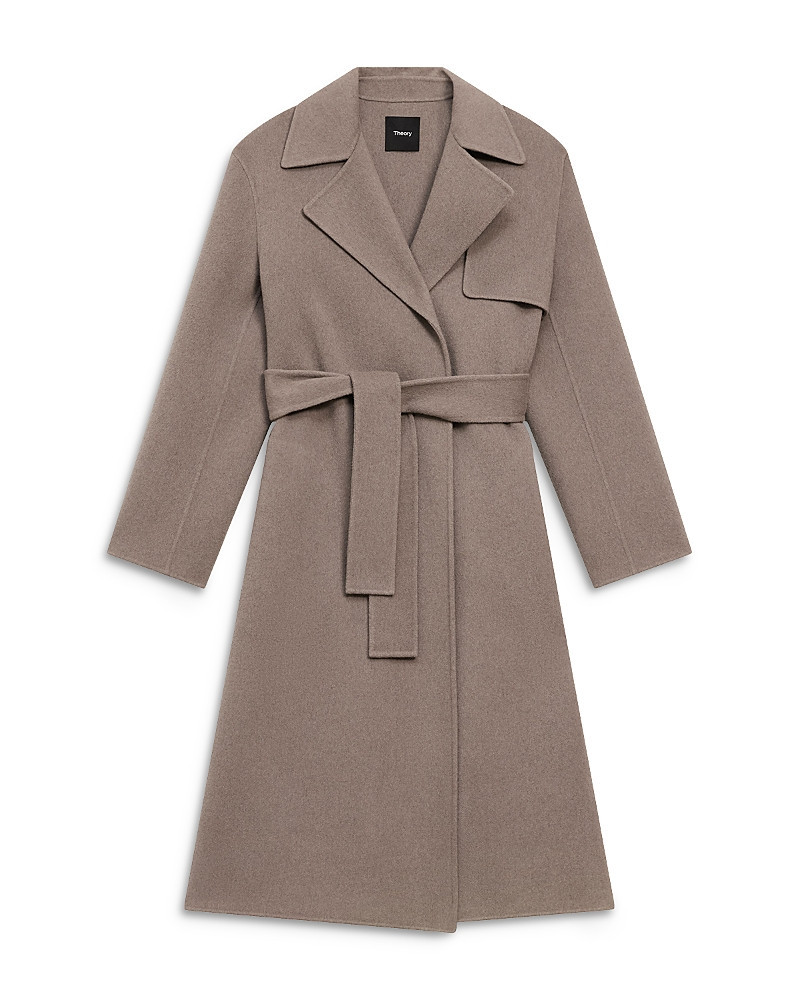 Theory New Divide Wool & Cashmere Wrap Trench Coat | Bloomingdale's (US)