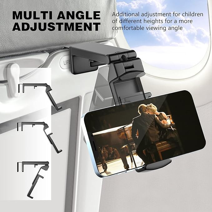 Perilogics Universal in Flight Airplane Phone Holder Mount. Hands Free Viewing with Multi-Directi... | Amazon (US)