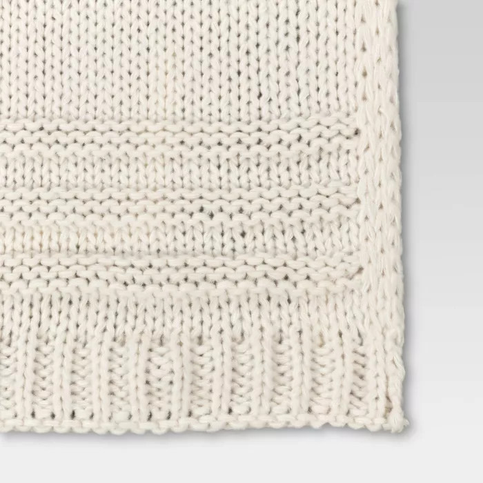 50"x60" Chunky Striped Knit Throw Blanket - Threshold™ | Target