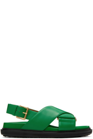 Green Fussbett Sandals | SSENSE