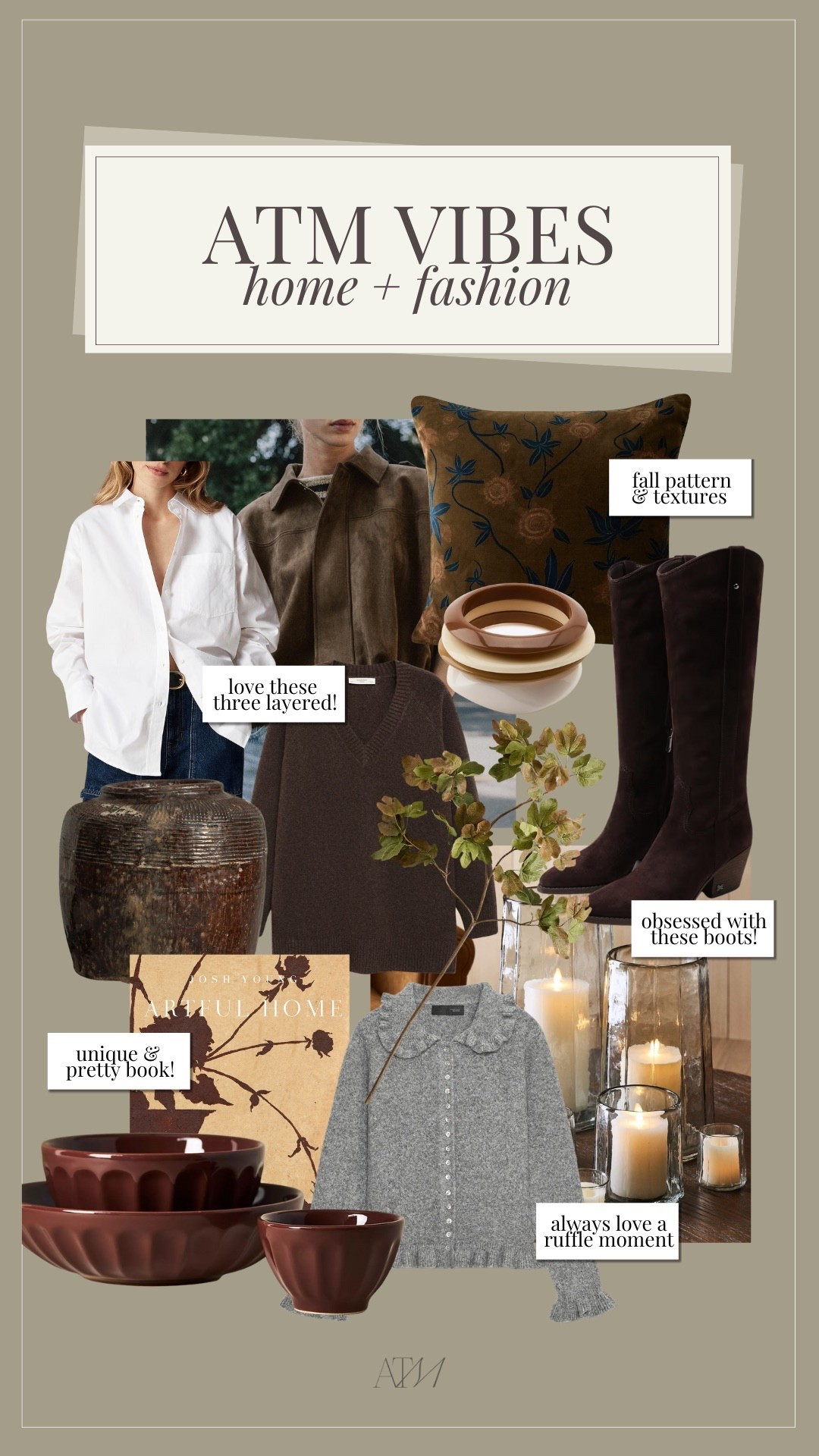 ATM Vibes - Home + Fashion!

fall fashion, fall fashion trends, 2025 fashion trends, fall favorites, fall home finds 

#LTKStyleTip #LTKHome #LTKSeasonal