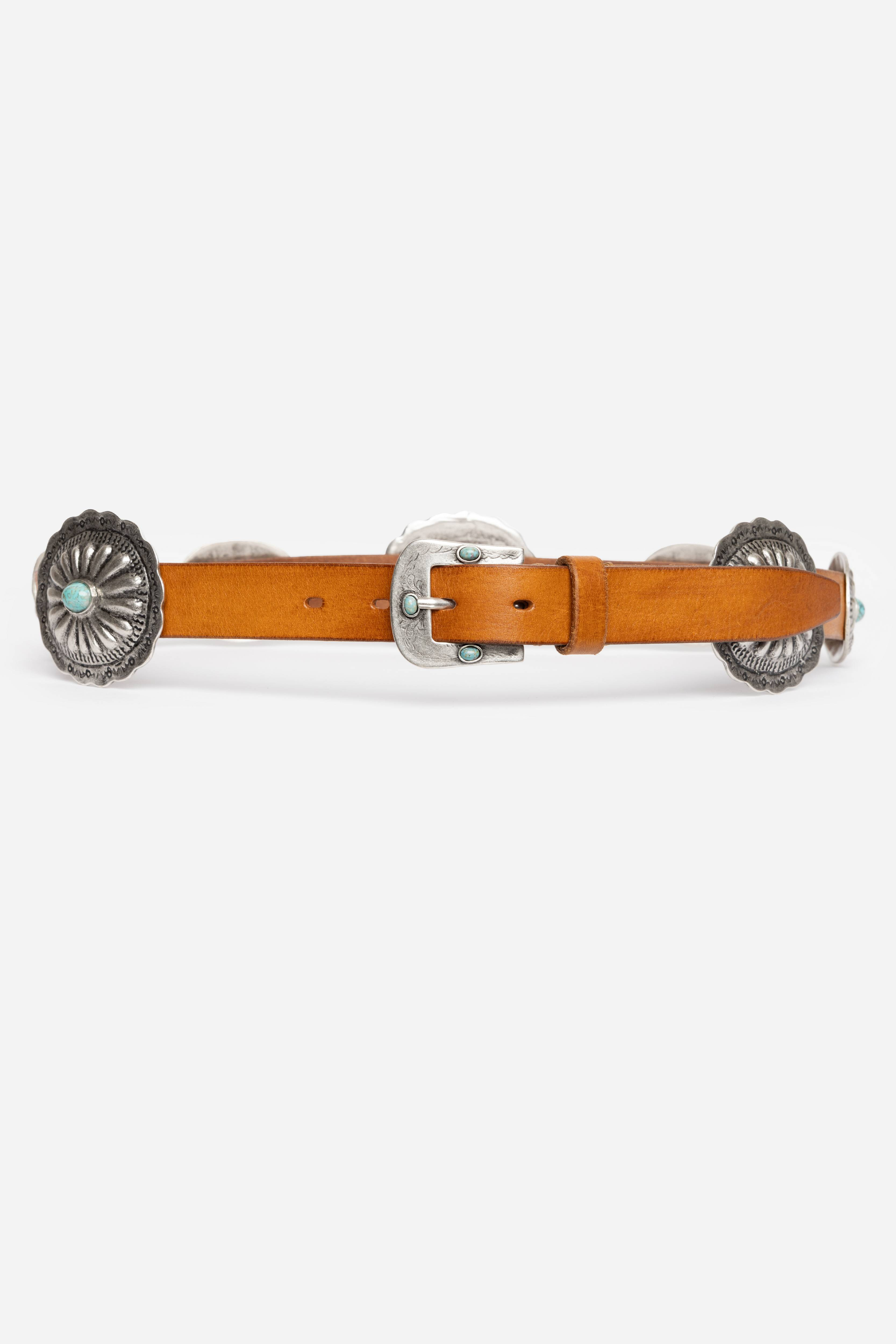 PETALO ITALIAN LEATHER CONCH BELT
                                
                              ... | Johnny Was