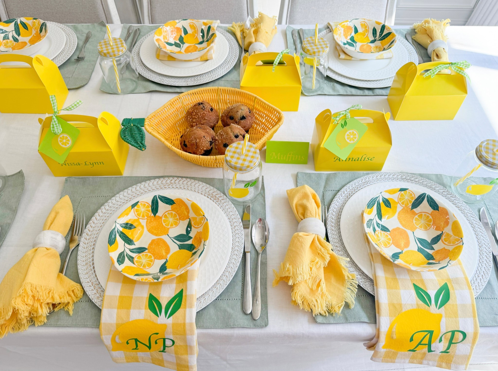 Let’s celebrate summer with a lovely lemon luncheon for family and friends! 🍋 I used my Cricut to personalize gift boxes, tags, and custom decals for the mason jars. Then I used my Cricut Heat Press to monogram the yellow gingham tea towels. It was a sweet way to make everyone feel welcomed and to celebrate summer!☀️


#LTKSeasonal #LTKParties #LTKHome