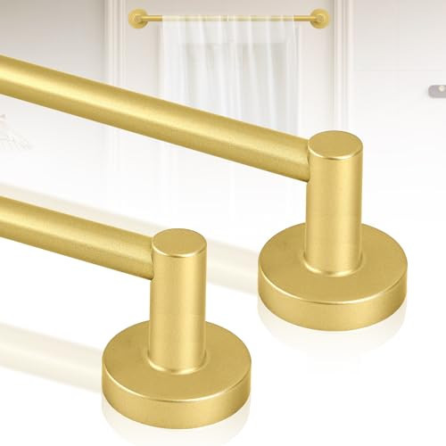 HTZON 2Pack Gold Magnetic Curtain Rod,Magnet Curtain Rod for Classroom Whiteboard,Small Adjustable Magnetic Towel Bar,Tool-Free French Magnet Pole with Leather Protective Cover,2 Pack 16-28" | Amazon (US)
