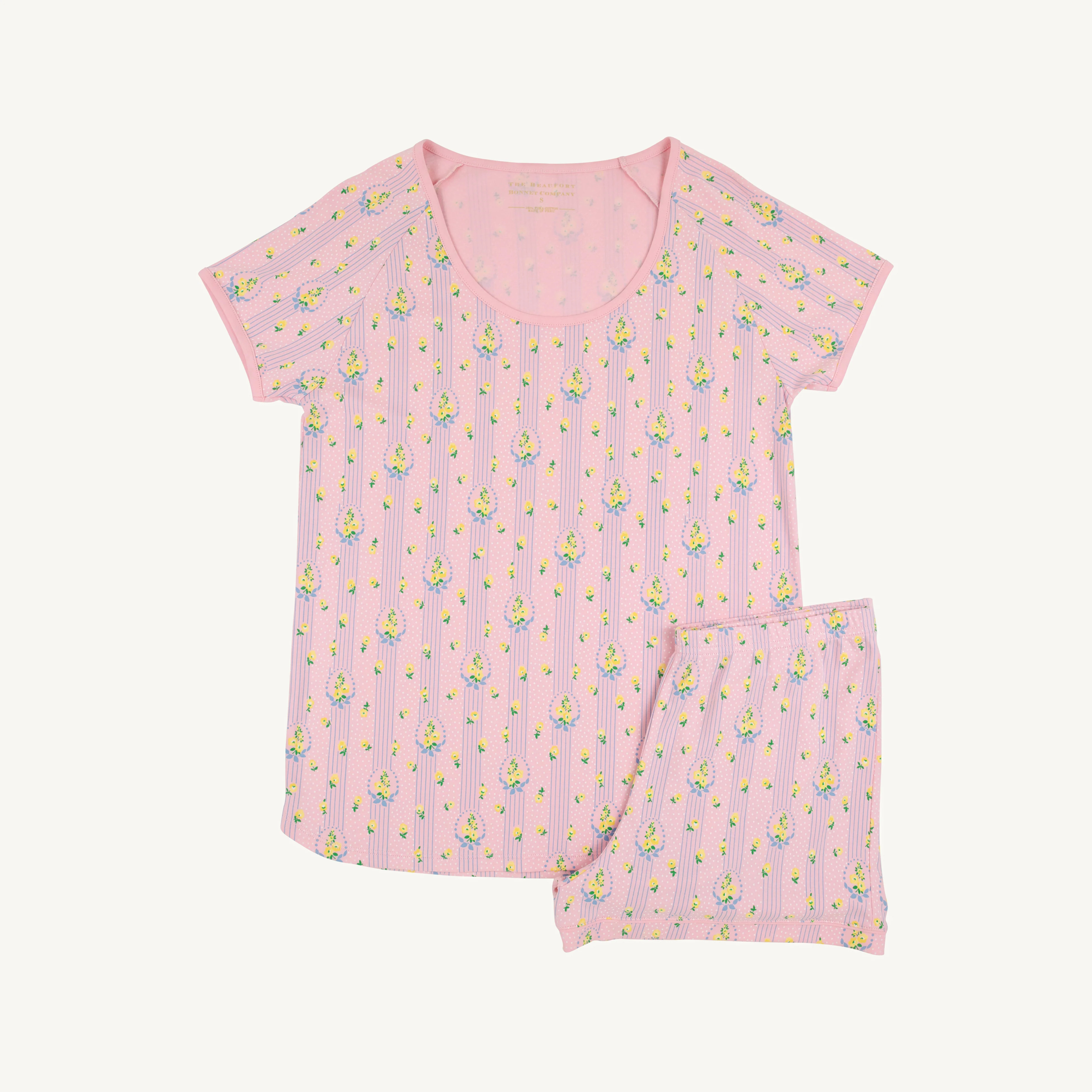 Women's Lounge Set - Floral Pajama Shorts Set | Luxury Sleepwear | The Beaufort Bonnet Company