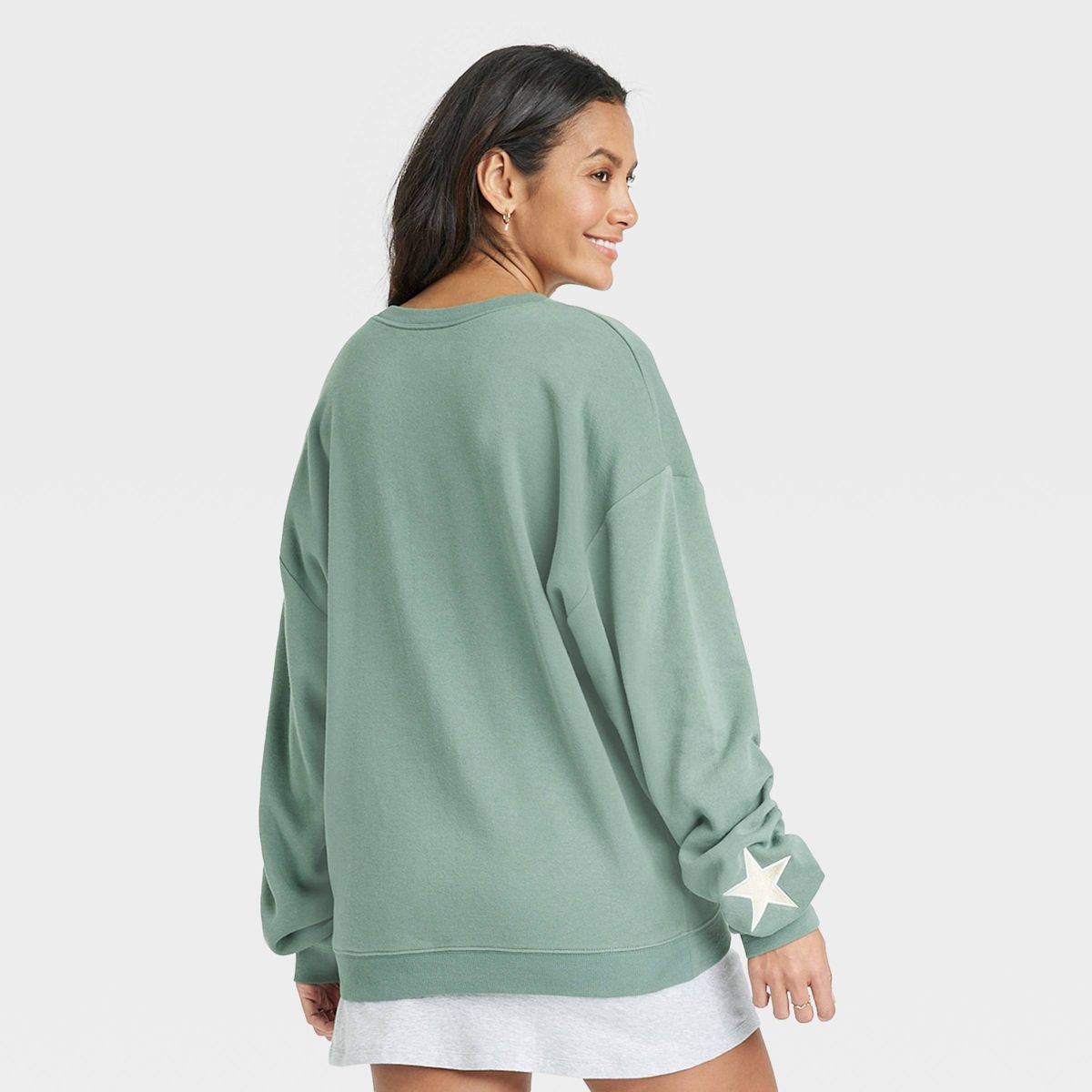 Women's New York Graphic Sweatshirt - Green | Target