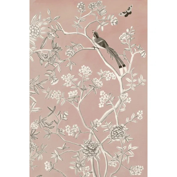 'Blush Chinoiserie I' Painting on Canvas | Wayfair North America