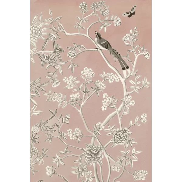 'Blush Chinoiserie I' Painting on Canvas | Wayfair North America