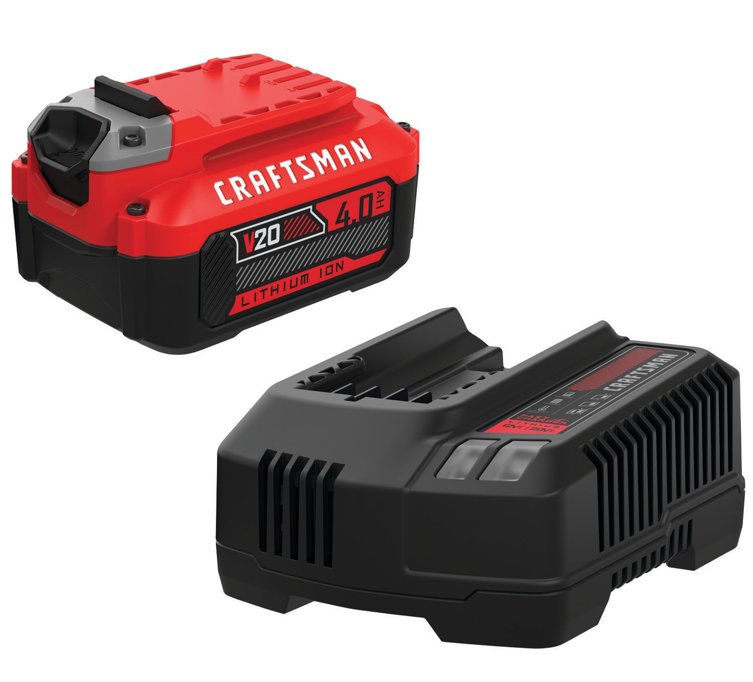 CRAFTSMAN V20 20 -Volt 1 -Pack Lithium-ion ( 4.0 Ah Battery and Charger ) | CMCB204-CK | Lowe's