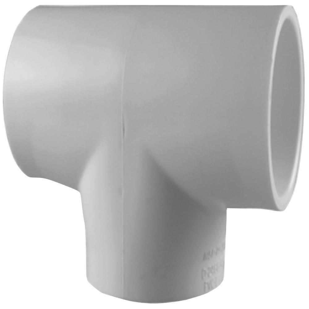 Charlotte Pipe 1 in. PVC Schedule 40 S x S x S Tee-PVC024001000HD - The Home Depot | The Home Depot