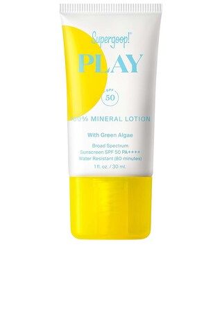 Supergoop! PLAY 100% Mineral Lotion SPF 50 with Green Algae 1 fl. oz. from Revolve.com | Revolve Clothing (Global)