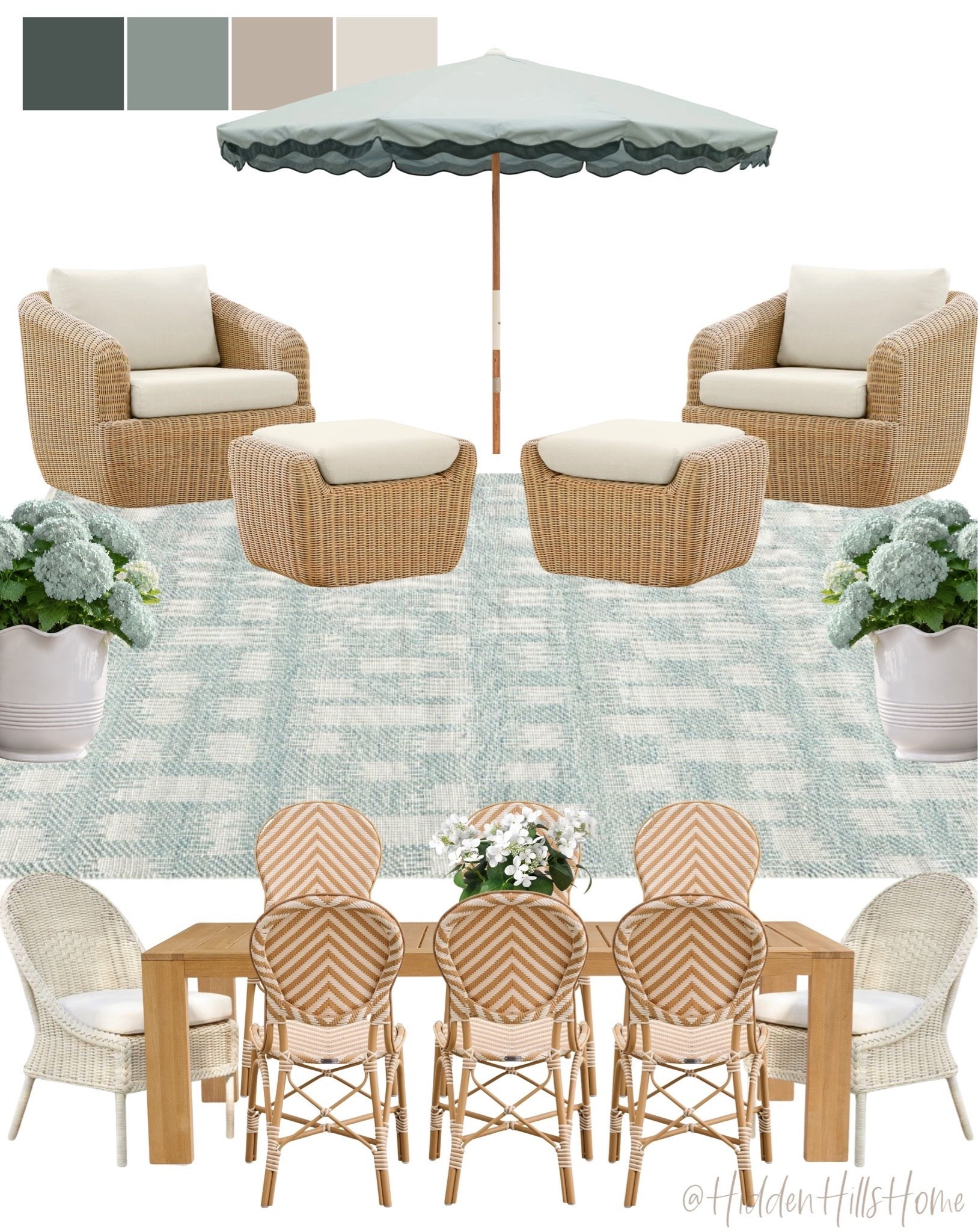 Outdoor furniture, patio decor, home decor ideas, patio inspiration, outdoor rug, outdoor dining table, outdoor chairs, porch ideas, mood board, e-design #outdoor

#LTKHome #LTKSaleAlert #LTKSeasonal