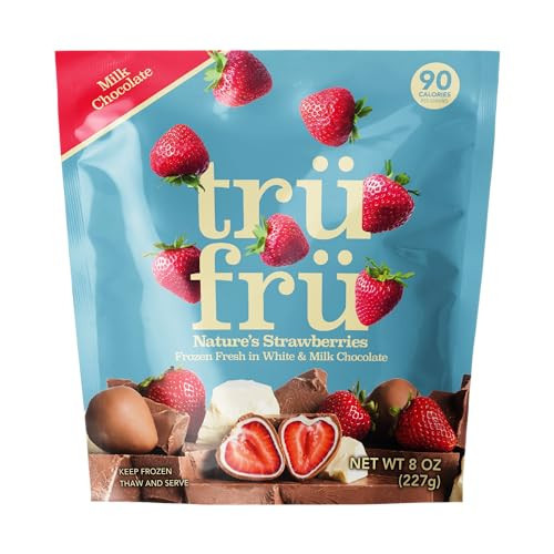 Tru Fru, Frozen Strawberries White And Milk Chocolate, 8 Ounce | Amazon (US)