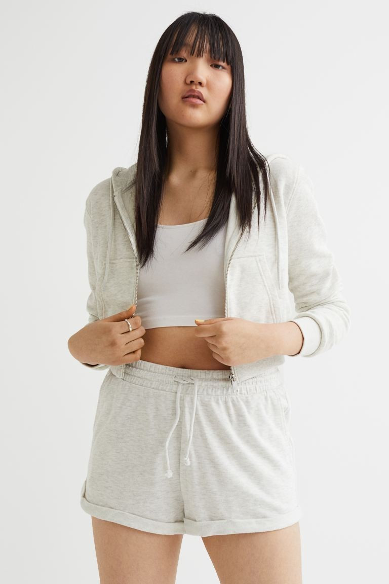 Short Hooded Sweatshirt Jacket | H&M (US + CA)