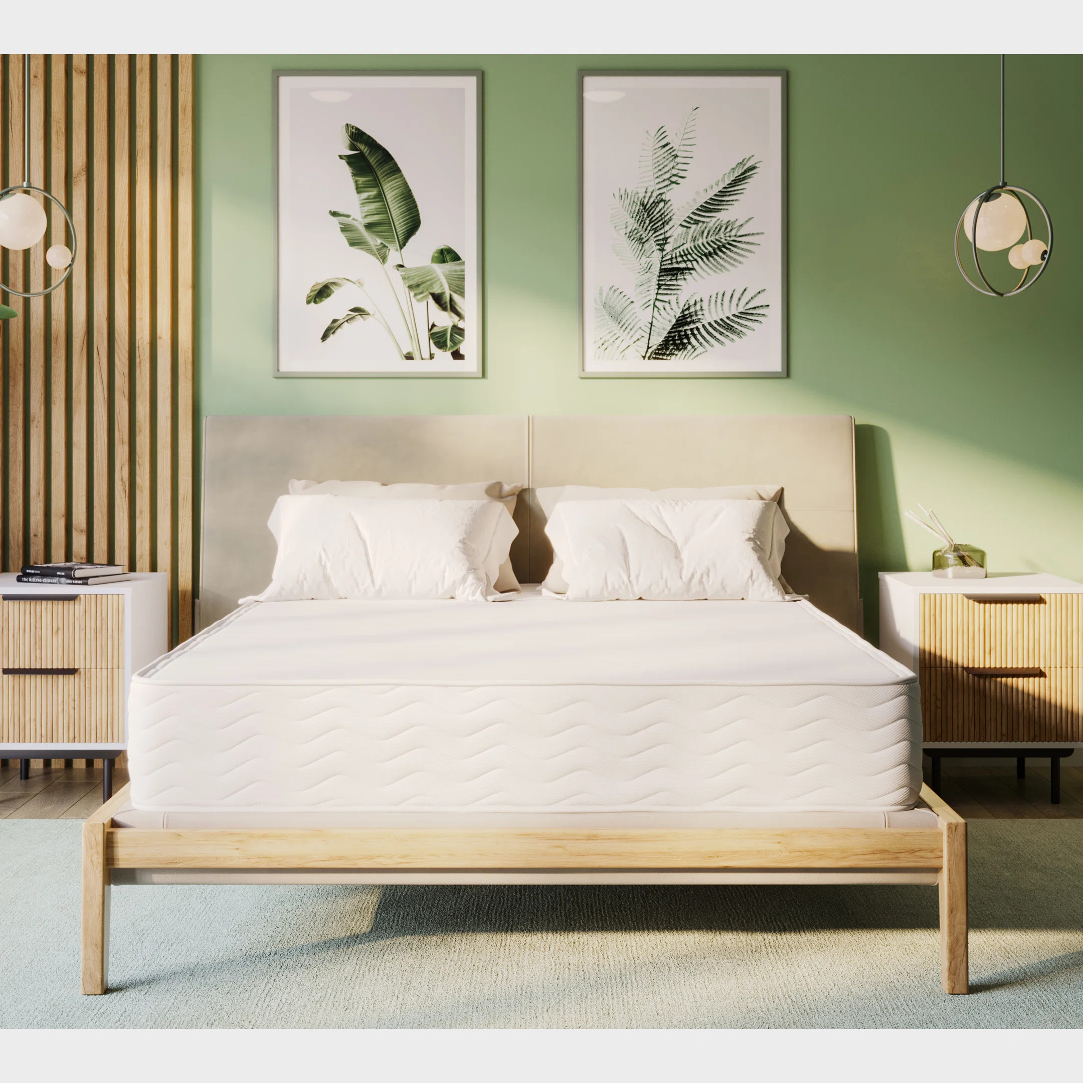 Serenia Sleep 10.5" GOTS Certified Organic Hybrid Latex & Coil Quilted Mattress & Reviews | Wayfa... | Wayfair North America