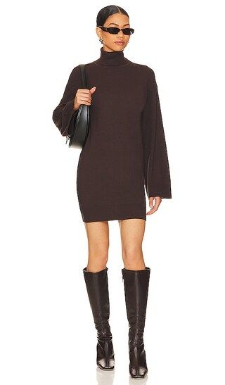 Fallon Sweater Dress in Brown | Revolve Clothing (Global)