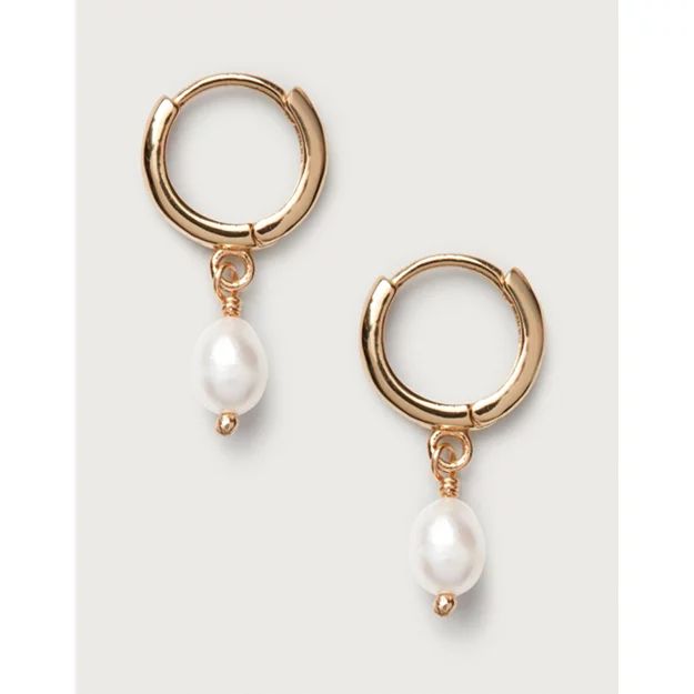 Gold-Plated Pearl Earrings | The White Company (UK)