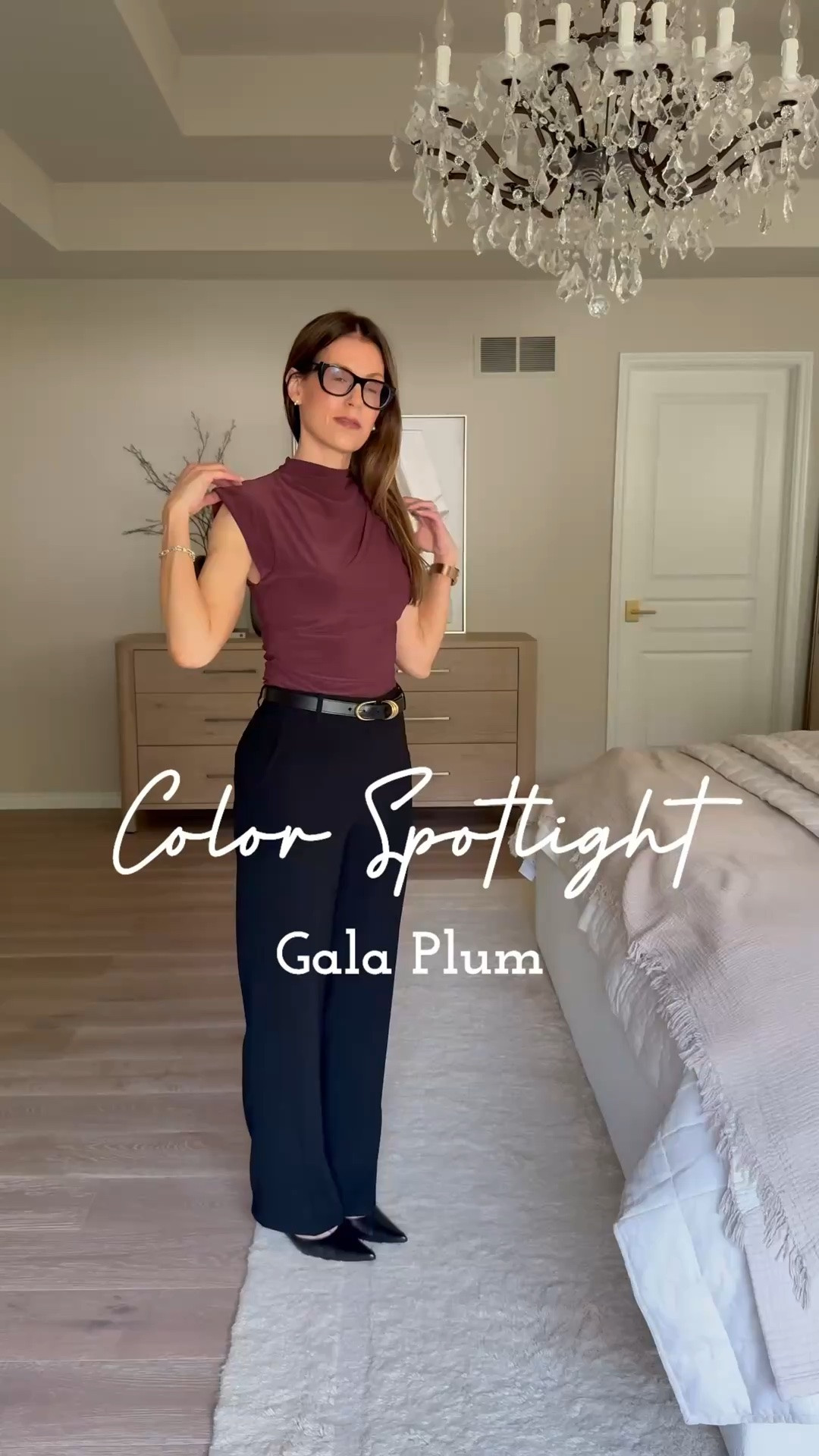 I’m loving all the shades of the plum color as we step into fall. It add a pop of color to your wardrobe while being seasonally appropriate. @Aritzia 

Fall outfit. Work outfit. Over 40.