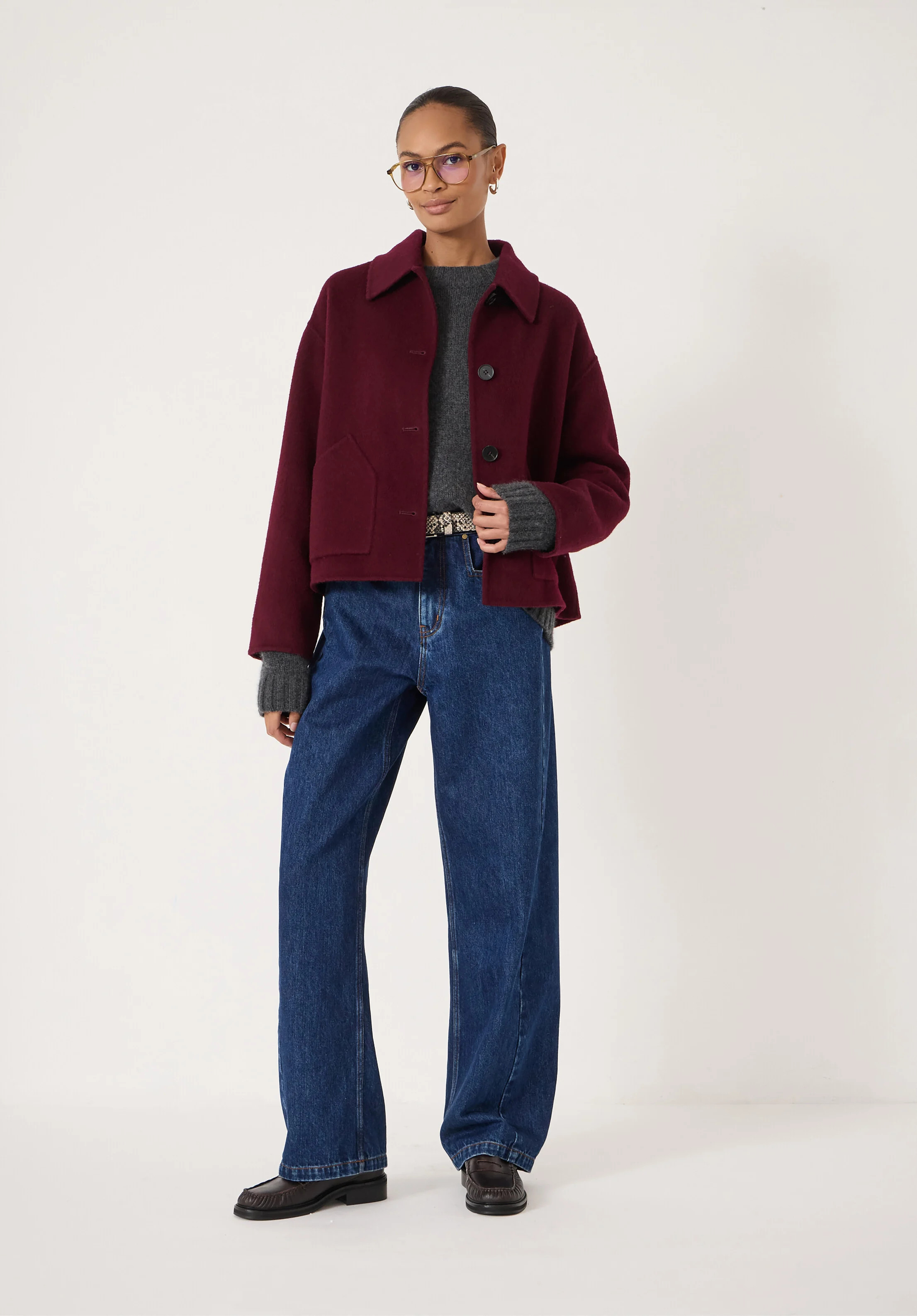 Pure Wool Double Faced Jacket | Hush UK