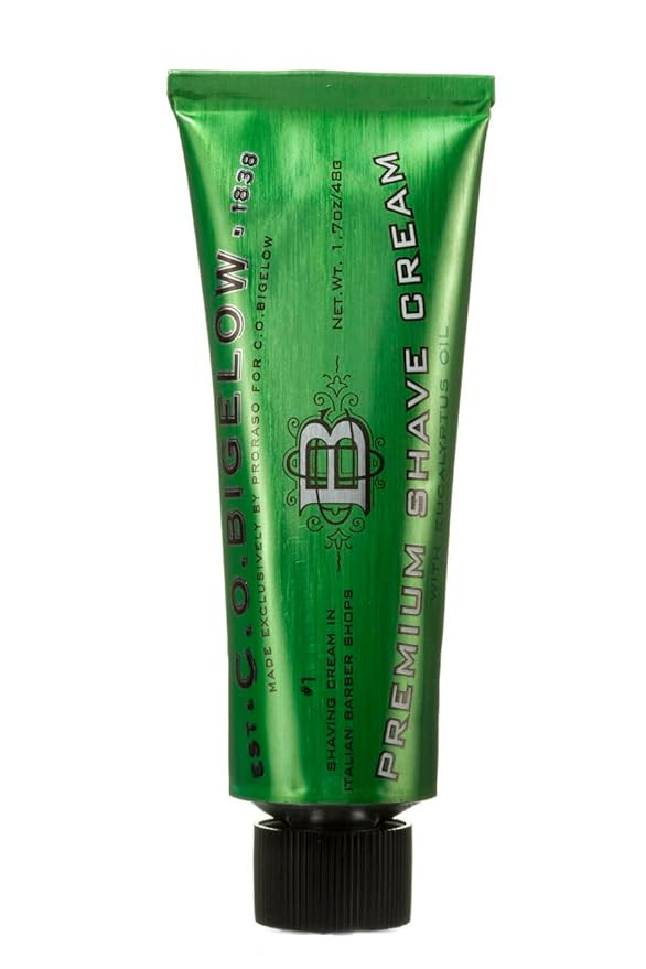 C.O. Bigelow Travel Shaving Cream, 1.7 oz Mens Shaving Cream with Eucalyptus Oil for Sensitive Sk... | Amazon (US)
