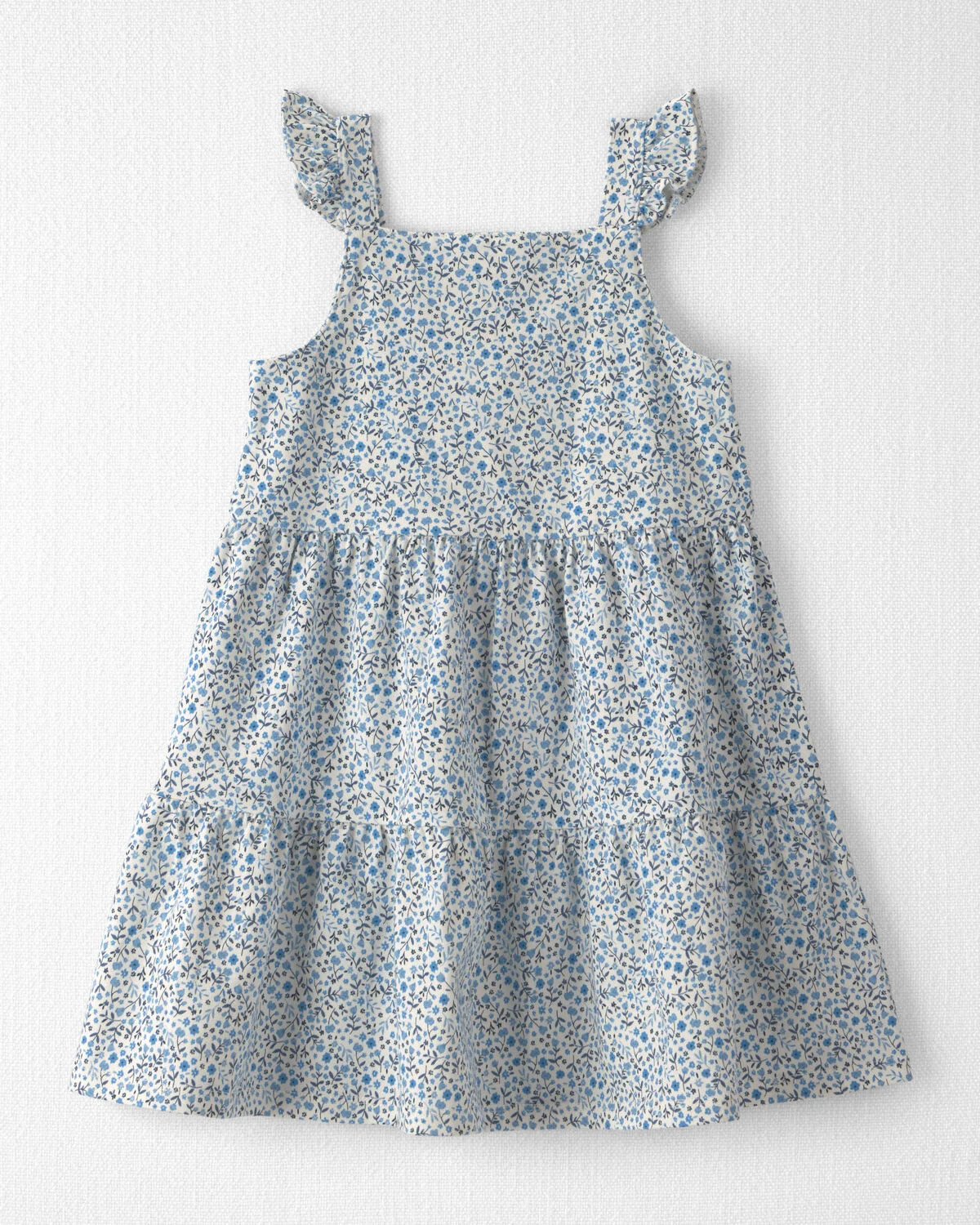Toddler Girl Organic Cotton Tiered Dress in Meadow Bloom - Little Planet | Carter's | Carter's Inc