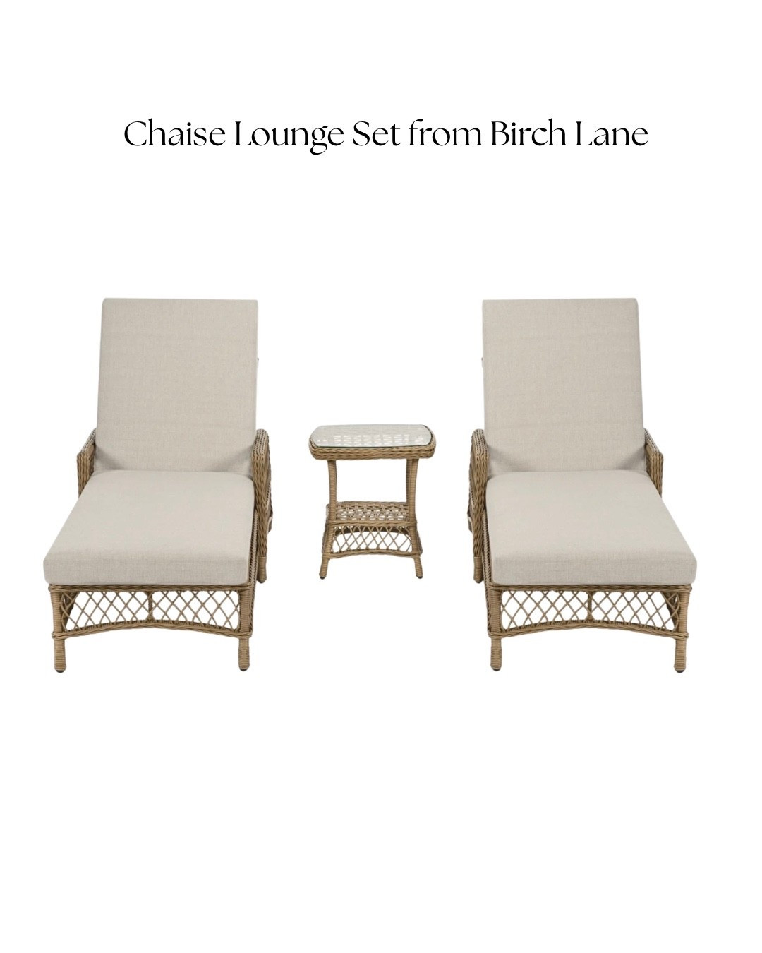 Currently crushing on this gorgeous chaise lounge set from  Birch Lane￼ 🤍 The perfect mix of timeless + cozy for slow summer days & evenings by the pool.

#LTKSwim #LTKHome #LTKSeasonal