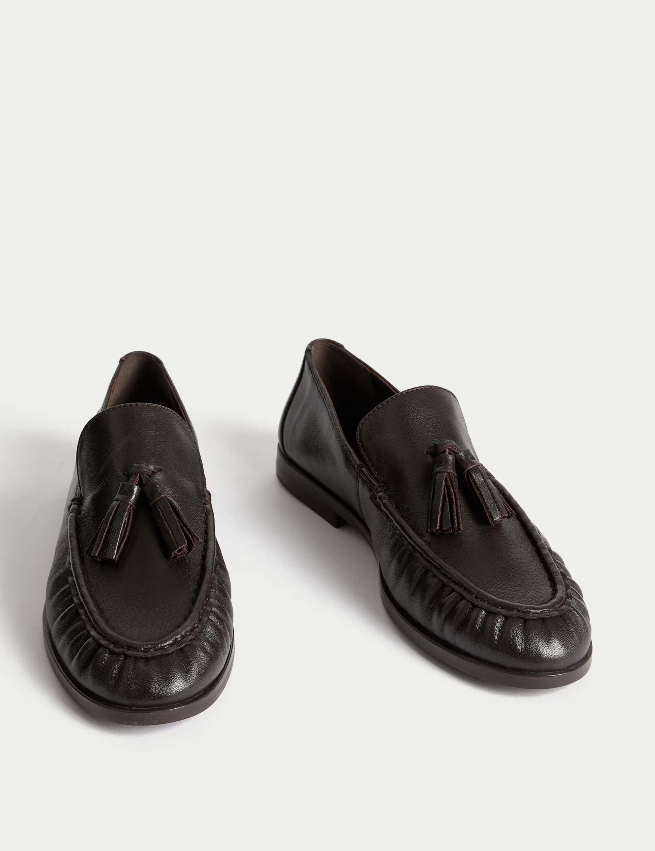Leather Tassel Flat Loafers | Marks & Spencer (UK)