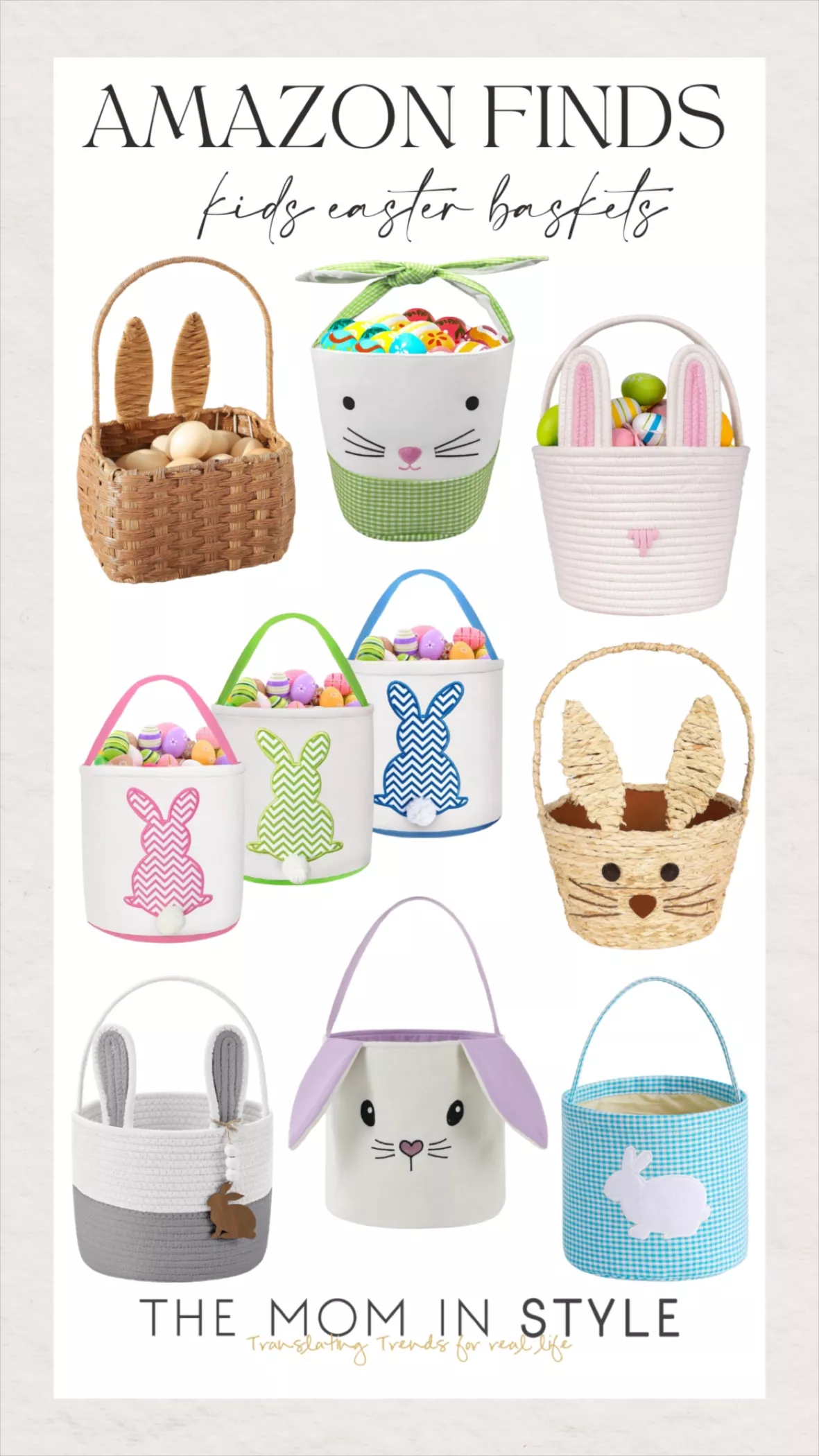 Juegoal Easter Bunny Woven Basket … curated on LTK