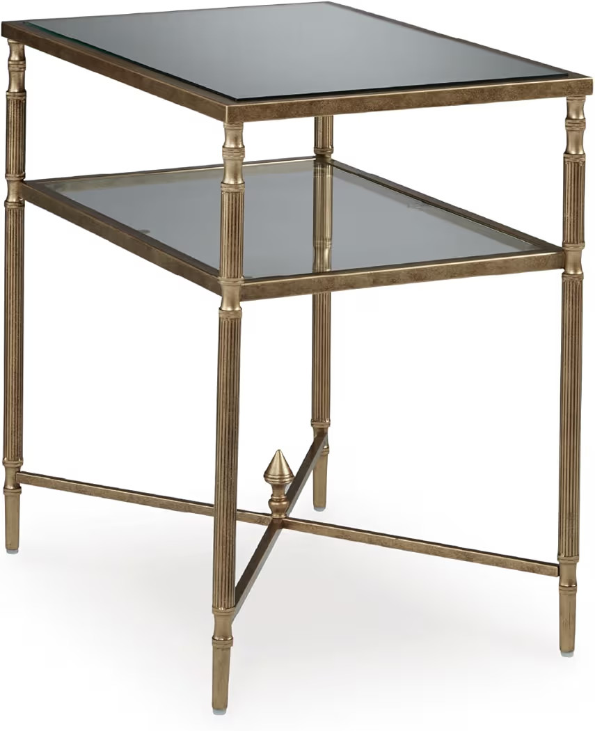 Signature Design by Ashley Cloverty Industrial Mirror-Tabletop End Table with Round Legs and Glas... | Amazon (US)