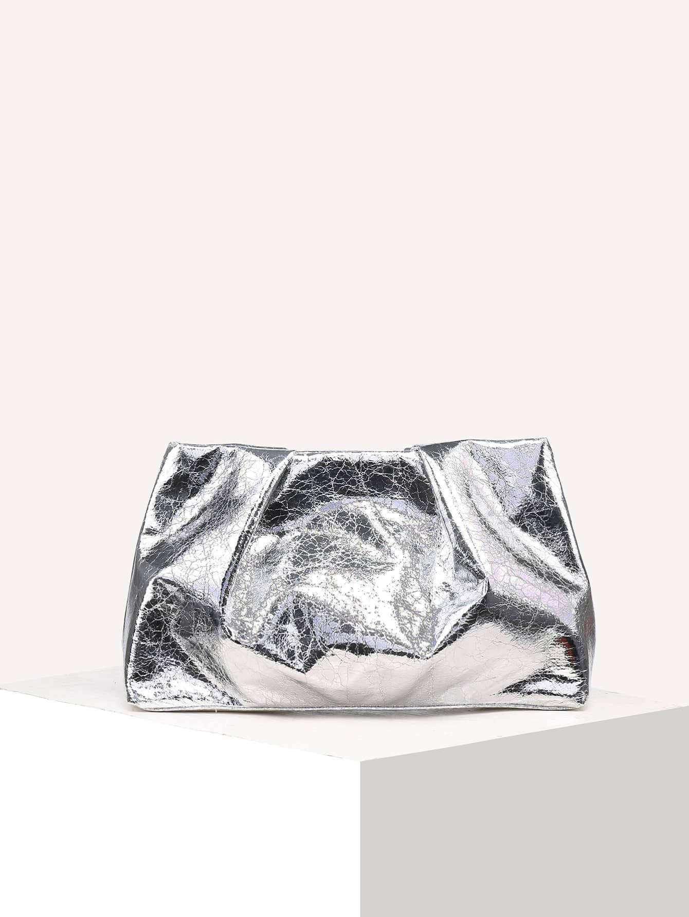 1pc Rainbow Colored Knitted Clutch Bag | SHEIN