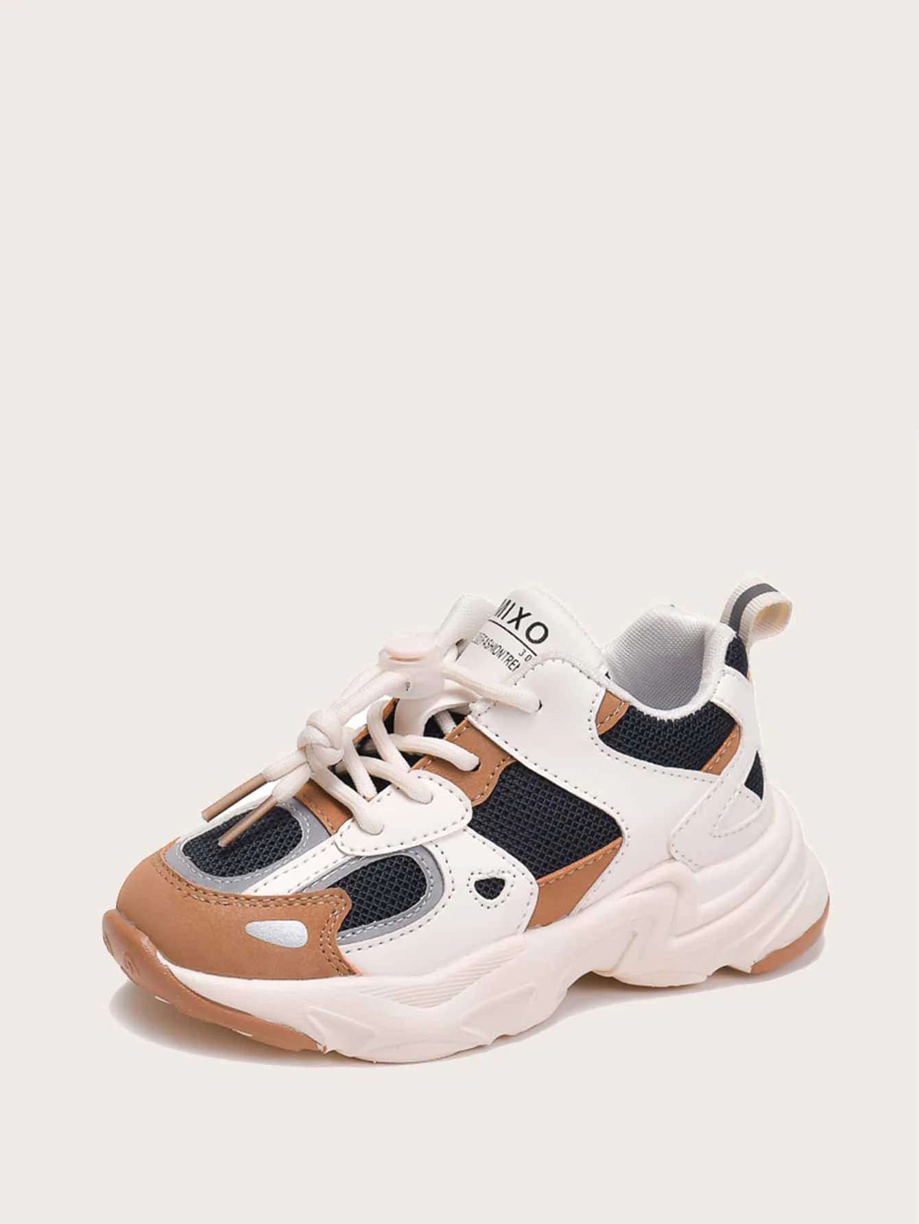 Boys Colorblock Lace-up Front Hollow Out Sneakers | SHEIN