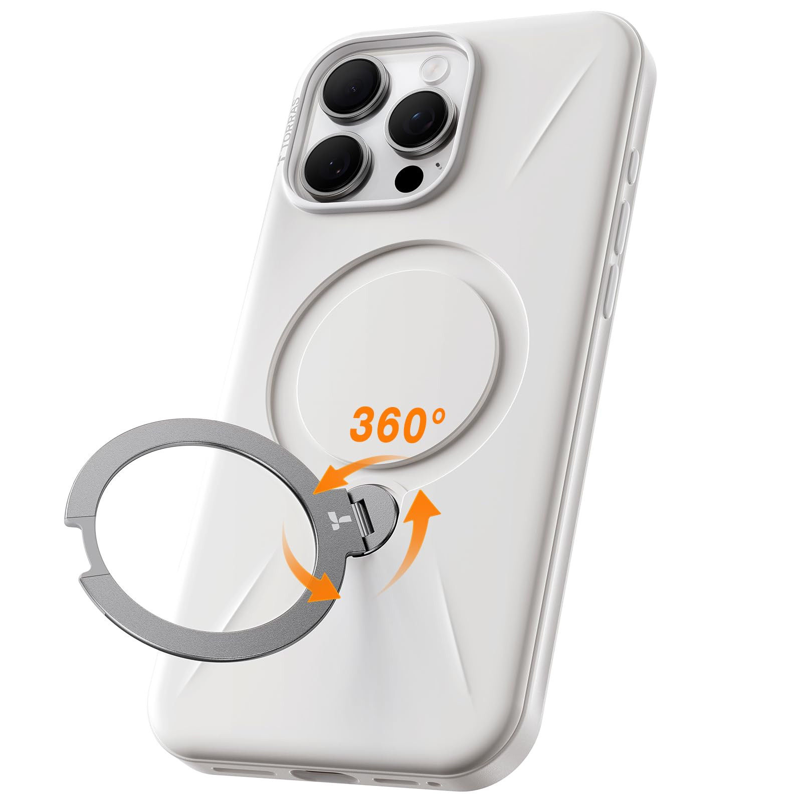 TORRAS Funda con soporte giratorio 360 para iPhone 16 Pro, compatible con Magsafe, Mil-STD funda ... | Amazon (US)