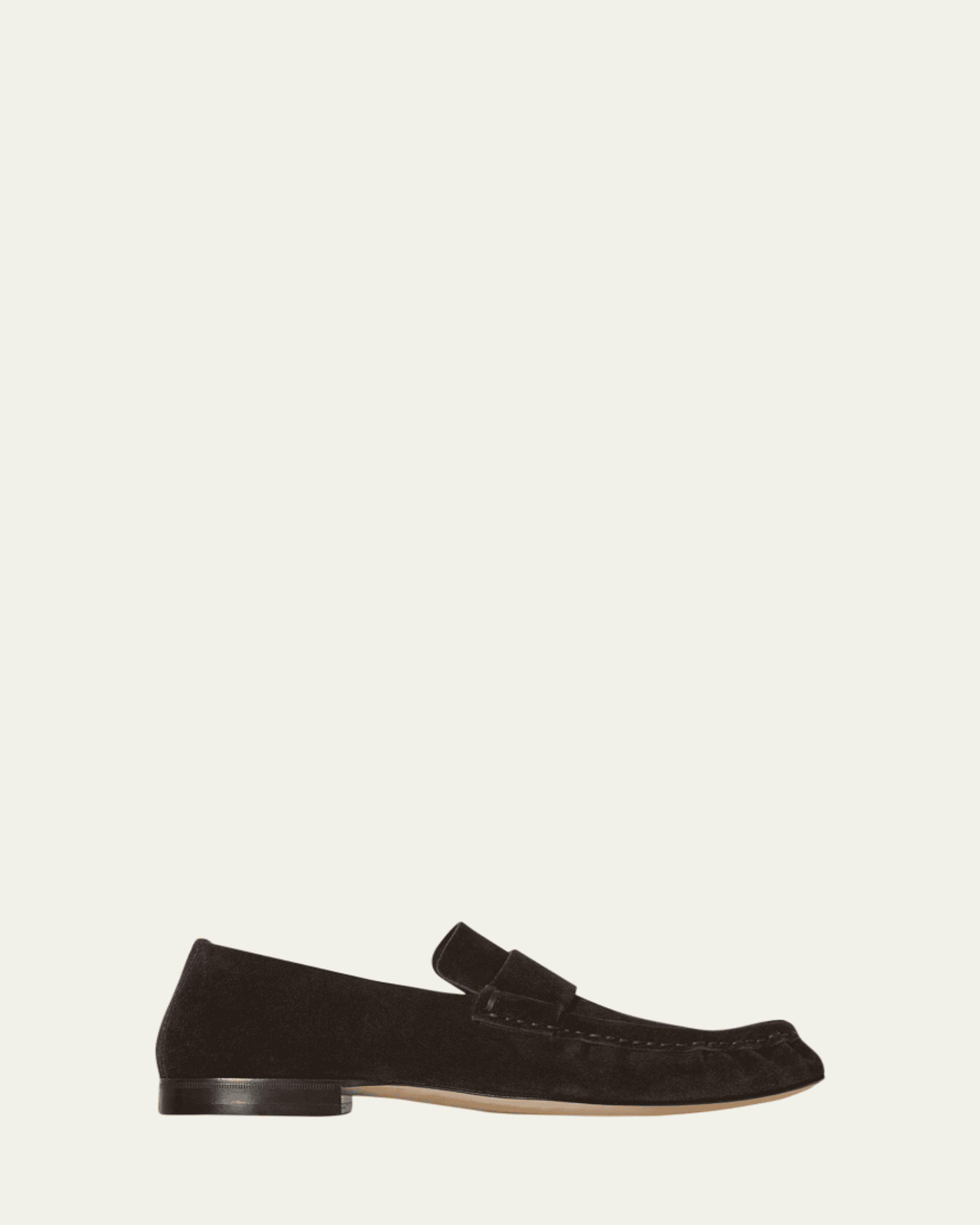 THE ROW Soft Leather Flat Loafers | Bergdorf Goodman