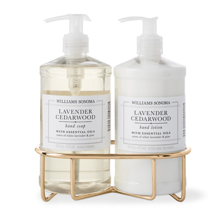 Williams Sonoma Lavender Cedarwood Hand Soap & Lotion 3-Piece Set | Williams-Sonoma