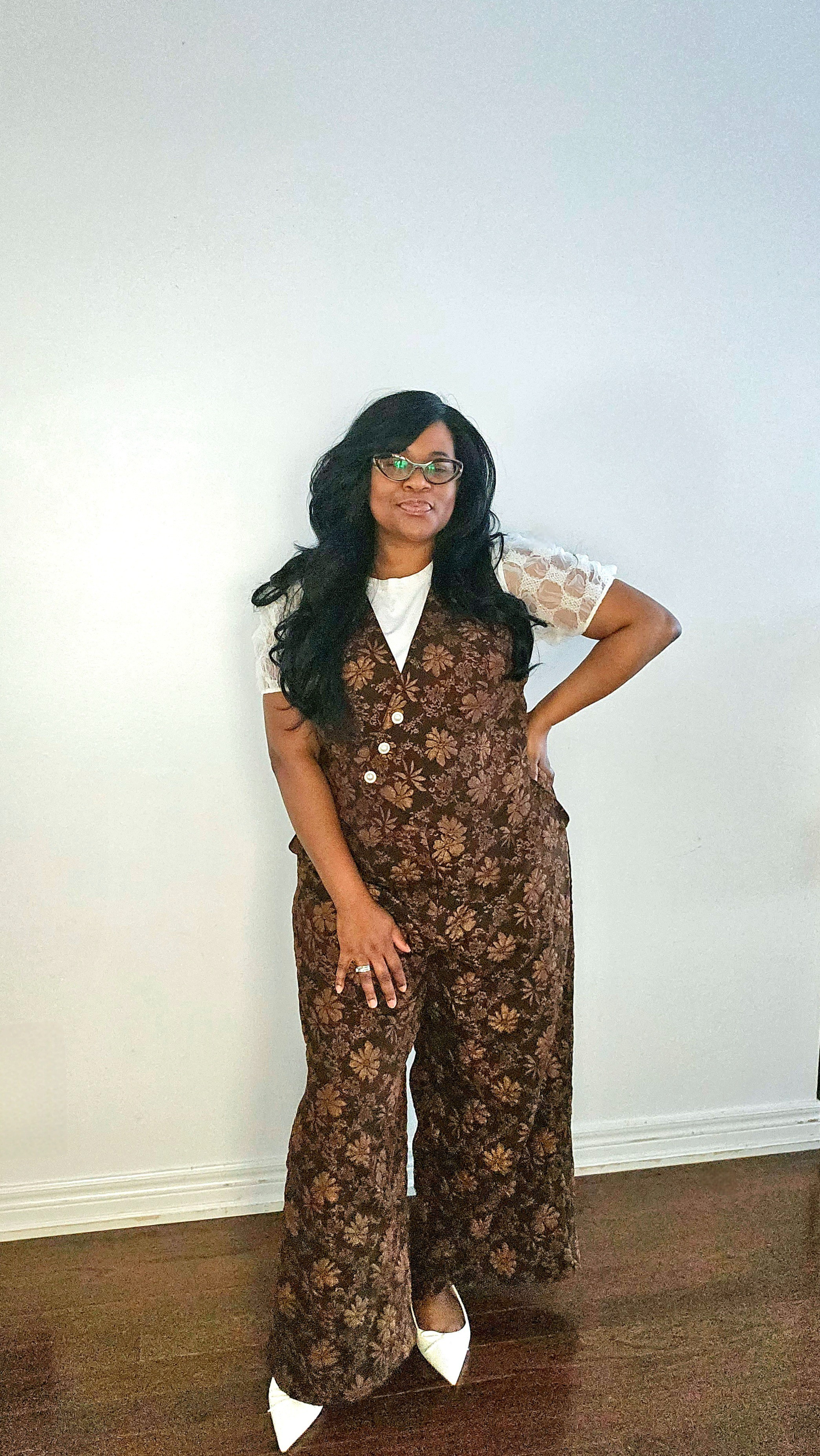 SHEIN Unity Plus Size Floral Pattern Elegant Suit Set — the perfect mix of classy and comfortable. The diagonal‑button, waist‑cinched vest paired with the matching pants gives that effortless, put‑together look for graduation season, back‑to‑school events, teacher outfits, or winter–fall–autumn workdays.  I’m wearing a size 2XL, and the fit is flattering, structured, and still super comfortable. The vest snatches the waist without feeling tight, and the pants fall nicely for that clean, elegant silhouette.If you love outfits that make you look polished with zero effort, this set is a win for every season.

#LTKgrwm #LTKootd #LTKMidsize