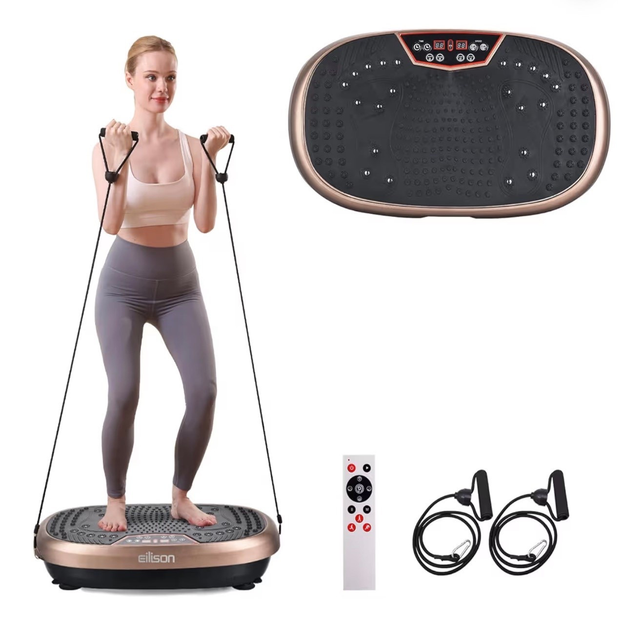 EILISON FitMaxx 3D XL Vibration Plate Exercise Machine - Whole Body Workout Vibration Platform w/Loop Bands - Lymphatic Drainage Machine for Weight Loss, Shaping, Wellness, Recovery

#LTKselfcare #LTKmorningroutine #LTKActive