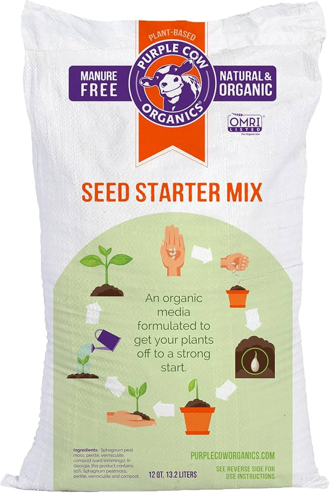 All Natural Seed Starter Mix for Fast Germination and Vigorous Seedlings with Strong Root Systems... | Amazon (US)