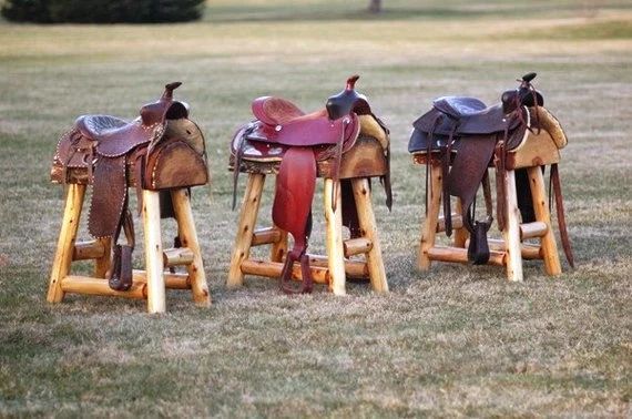 One Authentic Western Horse Saddle Bar Stool - Etsy | Etsy (US)