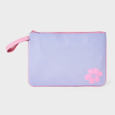 Girls' Wristlet Swim Pouch with Flower Graphic - art class™ Purple | Target