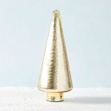 Hammered Glass Tree Objects - Gold | West Elm (US)