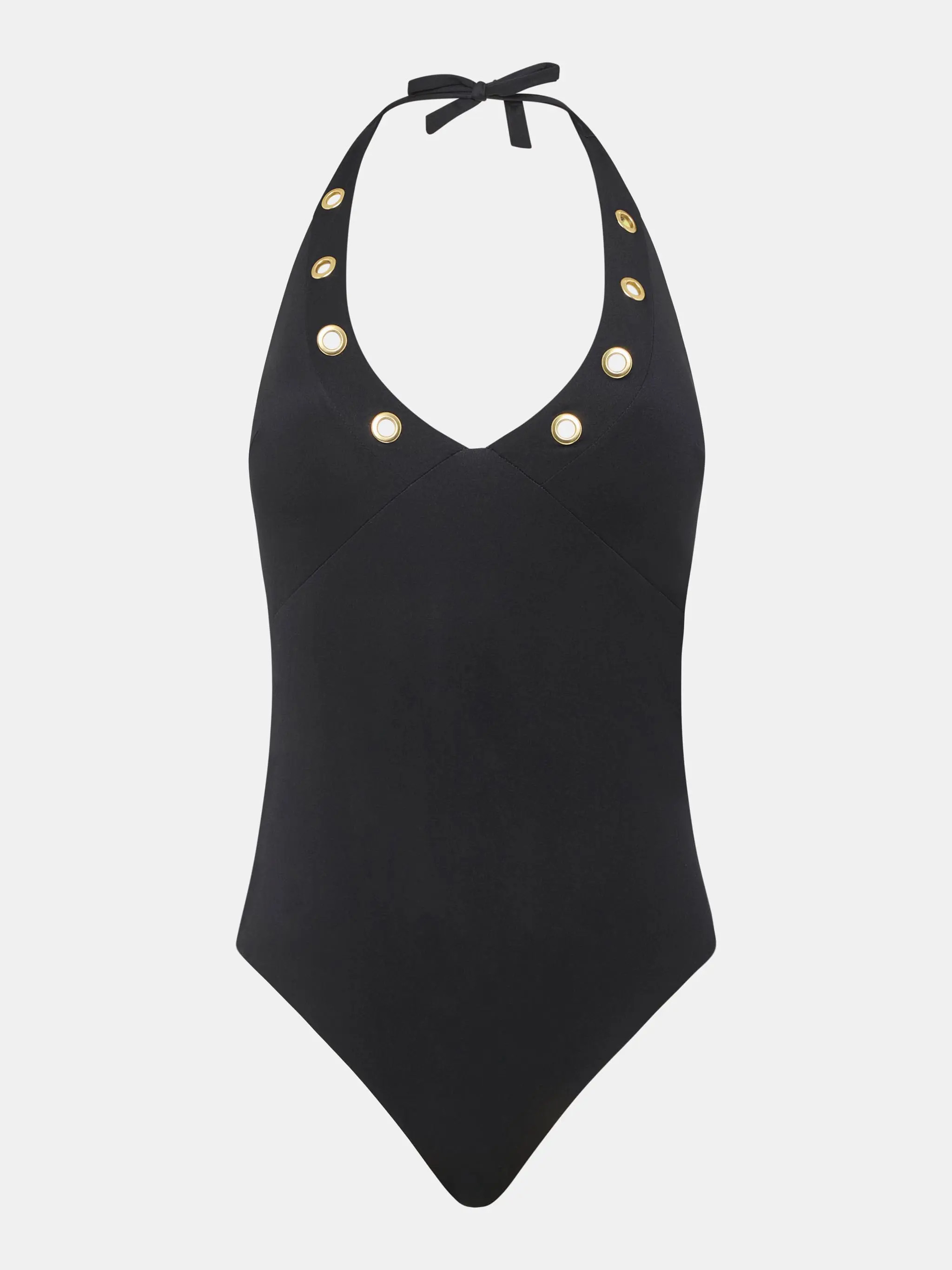 Maillot de bain 1 pièce plongeant - Noir - Sicilia | Chantelle | Chantelle Lingerie