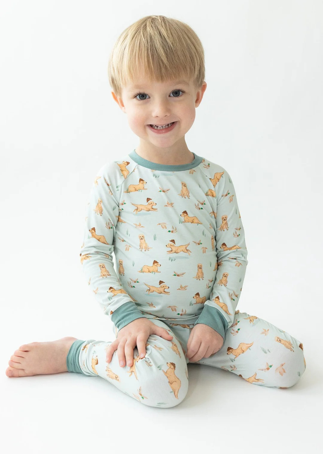 Dogs & Ducks Two-Piece Pajamas | Tiny Jams