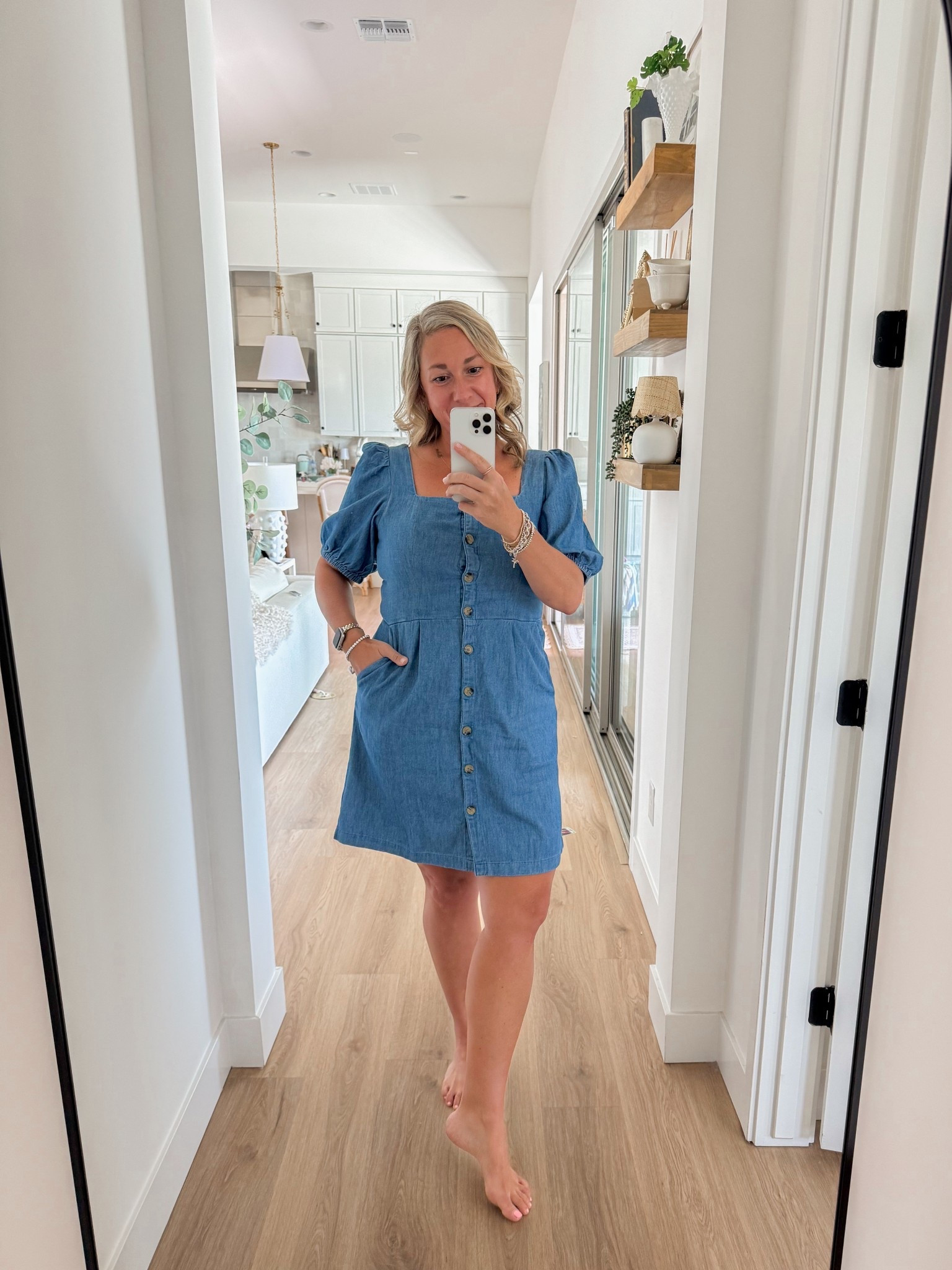 Loving this denim dress from old navy! So comfy and would be perfect for Easter! 

#LTKSeasonal #LTKSaleAlert #LTKOver40